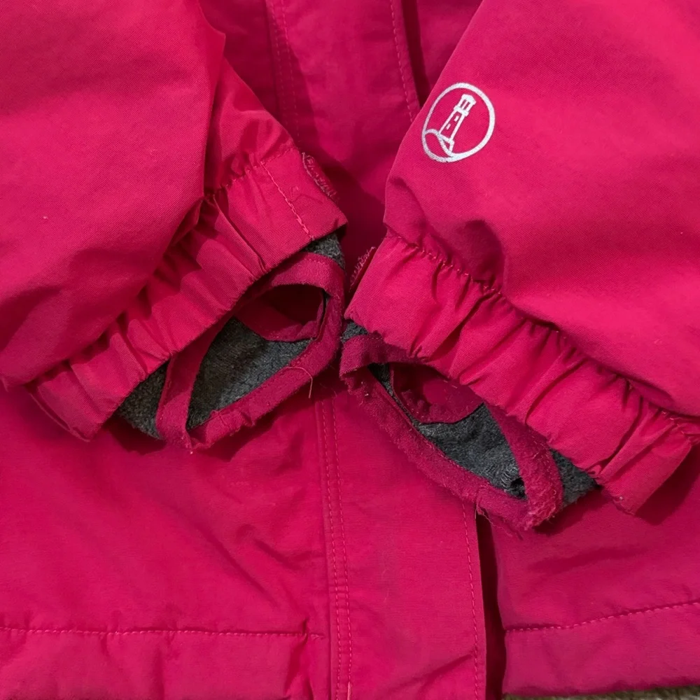 Lands' End squall Raspberry winter coat - Picture 6 of 7